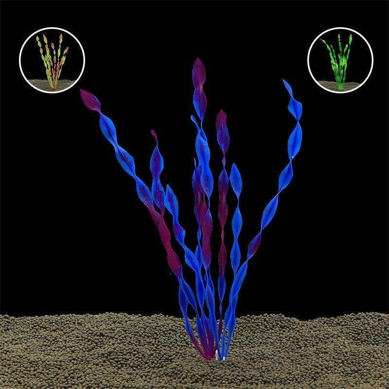 Artificial Aquarium Plants Simulated Water Grass - Pack of 10, Assorted Colours - view 3