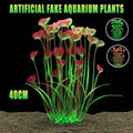 Artificial Aquarium Water Plant, 40 cm - Red and Green - view 2