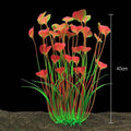 Artificial Aquarium Water Plant, 40 cm - Red and Green - view 4