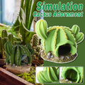 Artificial Cactus Tree Aquarium Ornament, Desert Plant Hideout for Fish Tanks