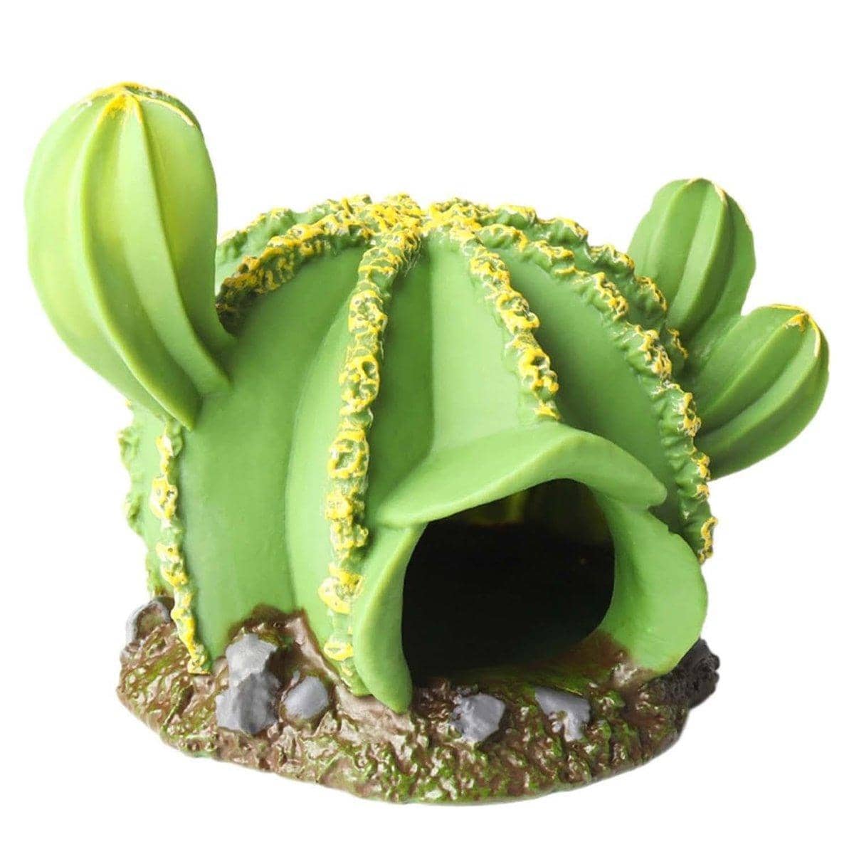 Artificial Cactus Tree Aquarium Ornament, Desert Plant Hideout for Fish Tanks - view 2