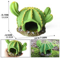 Artificial Cactus Tree Aquarium Ornament, Desert Plant Hideout for Fish Tanks - view 3