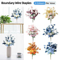 Artificial Eucalyptus and Ball Chrysanthemum Bouquet, 47 cm - Champagne White - view 2