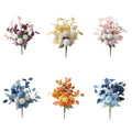 Artificial Eucalyptus and Ball Chrysanthemum Bouquet, 47 cm - White and Blue - view 3