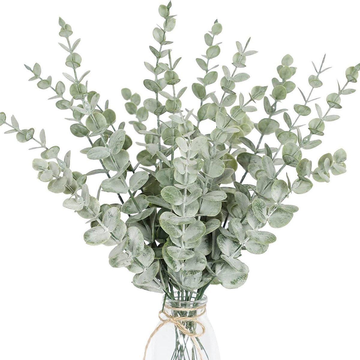 Artificial Eucalyptus Branches 38 cm Pack of 20 - Gold - view 12