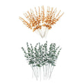 Artificial Eucalyptus Branches 38 cm Pack of 20 - Gold - view 3