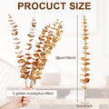 Artificial Eucalyptus Branches 38 cm Pack of 20 - Gold - view 4