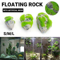 Artificial Floating Stone with Moss Aquarium Decoration - Medium (14 x 8.7 cm) - view 2