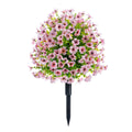 Artificial Flower Bouquet with Garden Stake - Pink