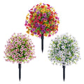 Artificial Flower Bouquet with Garden Stake - Pink - view 3