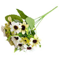 Artificial Flowers for Home Decoration - Cream, Pack of 6