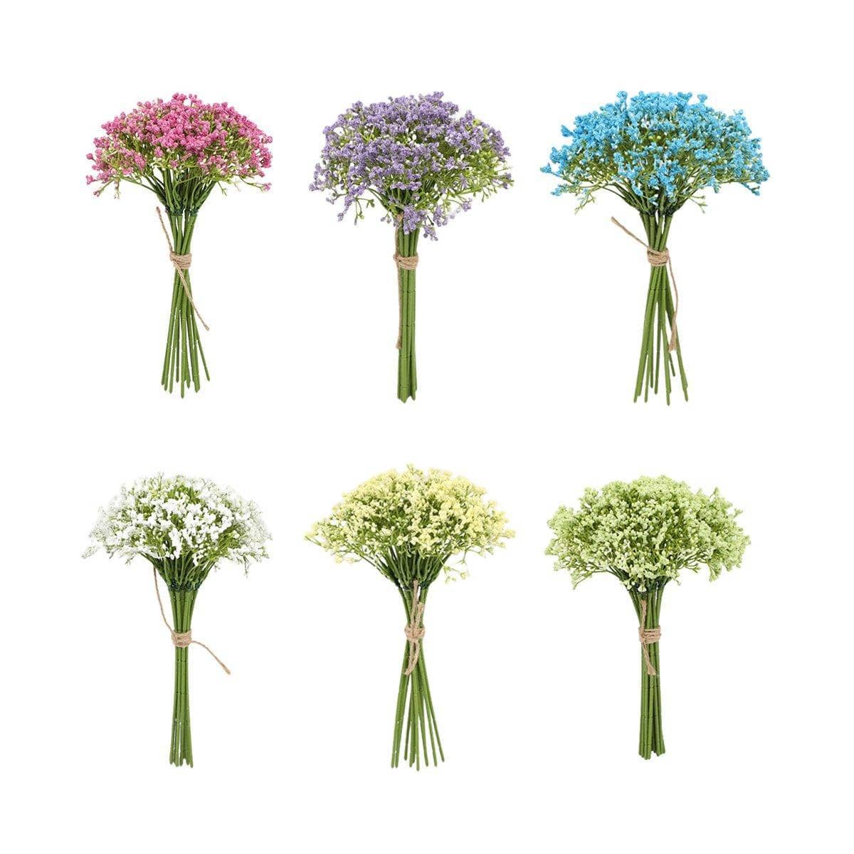 Artificial Foam Baby's Breath Flowers - Purple, Pack of 16 - view 3