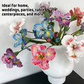 Artificial Iris Flowers PU Material for Home Wedding Party Decor, Pack of 6 - view 5