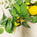 Artificial Lemon Fruit Rattan Garland with Green Leaves - 185 cm - view 5