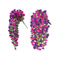 Artificial Morning Glory Vine Hanging Wall Decoration Set of 3 for Garden Decor - view 2