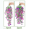 Artificial Morning Glory Vine Hanging Wall Decoration Set of 3 for Garden Decor - view 4