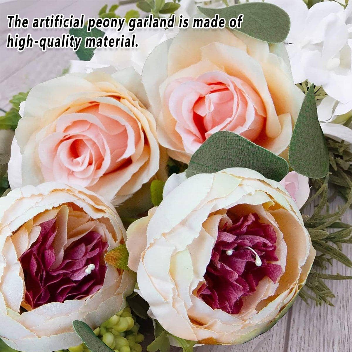 Artificial Peony Flower Rattan Vine, 170 cm for Home and Party Decor - view 5