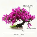 Artificial Pink Azalea Tree Aquarium Ornament Fish Tank Decoration - view 3