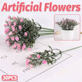 Artificial Pink Gypsophila Flowers, Set of 30 Cuttable Stems