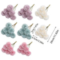 Artificial Pom Pom Flowers, Pack of 12 Stems - Pink - view 4