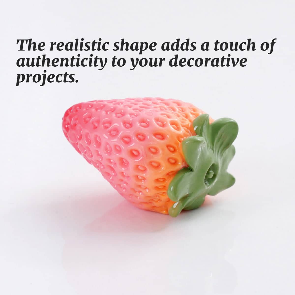 Artificial Strawberry Ornaments Set of 24, Realistic Fruit for Photography and Decor - view 4