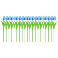 Artificial Tulips with Flexible Stems, 33 cm, Pack of 20 - Blue