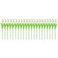Artificial Tulips with Flexible Stems, 33 cm, Pack of 20 - White