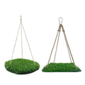 Artificial Turf Hanging Hammock Swing for Small Pets and Birds - Round - view 3
