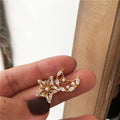 Asymmetric Star and Moon Earrings for Girls - Micro-Inlaid Crystal Jewellery - view 4
