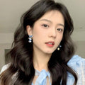 Asymmetrical Bunny Charm Earrings with Dangling Drop for Women - view 4