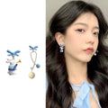 Asymmetrical Bunny Charm Earrings with Dangling Drop for Women - view 5