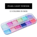 Aurora Chrome Nail Powder Palette for UV Gel Nails - 12 Shades - view 3