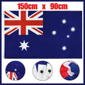 Australian Flag in Polyester with Brass Grommets, Large 90 x 150 cm