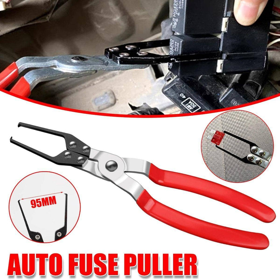 Auto Fuse Puller Relay Pliers for Car Mechanics, Red and Black