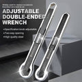 Auto Repair Double Headed Wrench Set of 2 with Two Way Opening for Garage Use