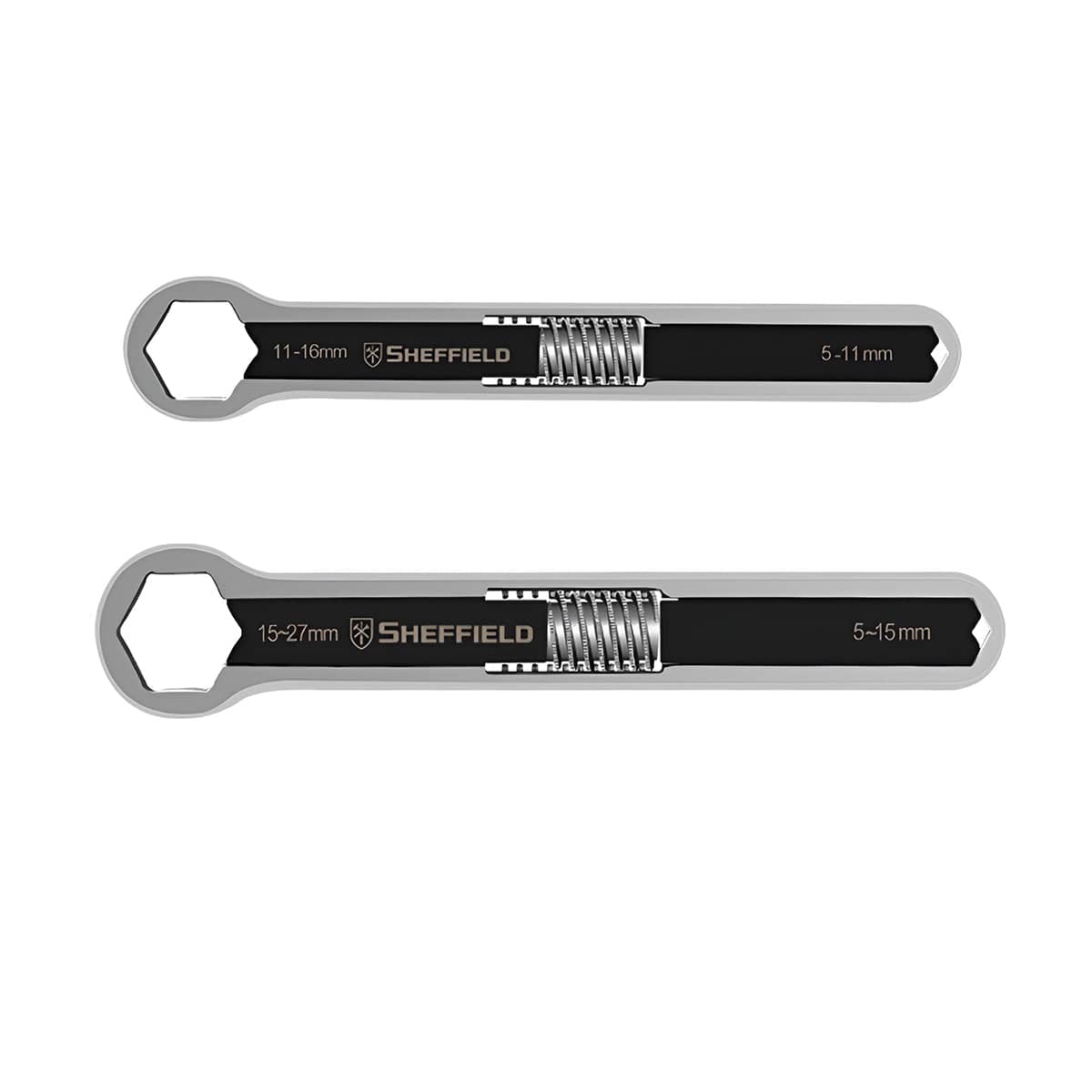 Auto Repair Double Headed Wrench Set of 2 with Two Way Opening for Garage Use - view 2