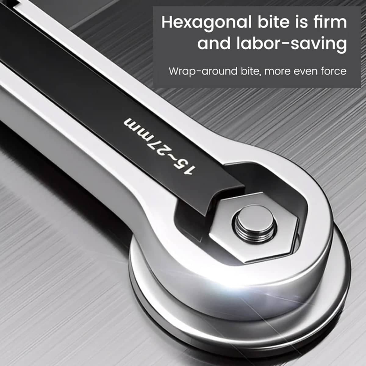 Auto Repair Double Headed Wrench Set of 2 with Two Way Opening for Garage Use - view 5