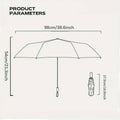 Automatic 3 Fold Floral Umbrella with UV Protection - Yellow Sunflower Print - view 4