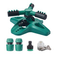 Automatic 360 Degree Rotating Lawn Sprinkler with 12 Nozzles and Hose Connectors - view 2