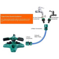 Automatic 360 Degree Rotating Lawn Sprinkler with 12 Nozzles and Hose Connectors - view 5