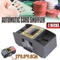 Automatic Card Shuffler for 2 Decks with One-Button Operation