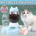 Automatic Cat and Dog Feeder and Water Dispenser Set, Large Capacity, Pink - view 2