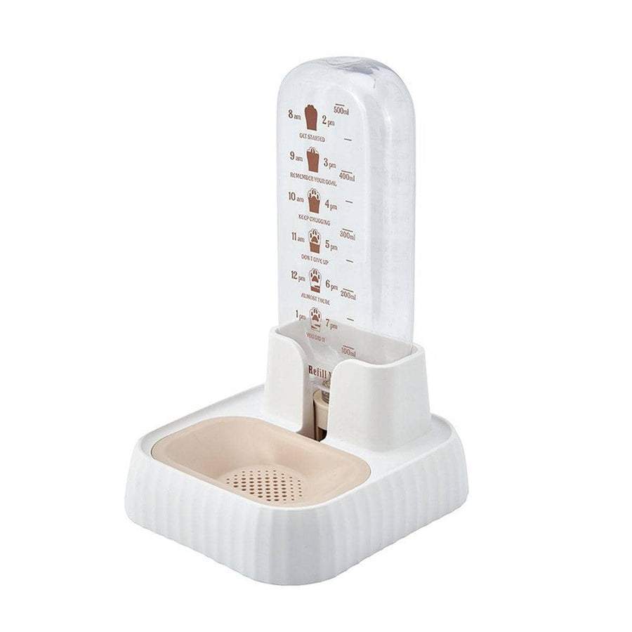 Automatic Cat Water Dispenser - White, 15.1 x 16.9 x 25.8 cm