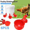 Automatic Chicken Water Cups - Pack of 6, Red - view 3