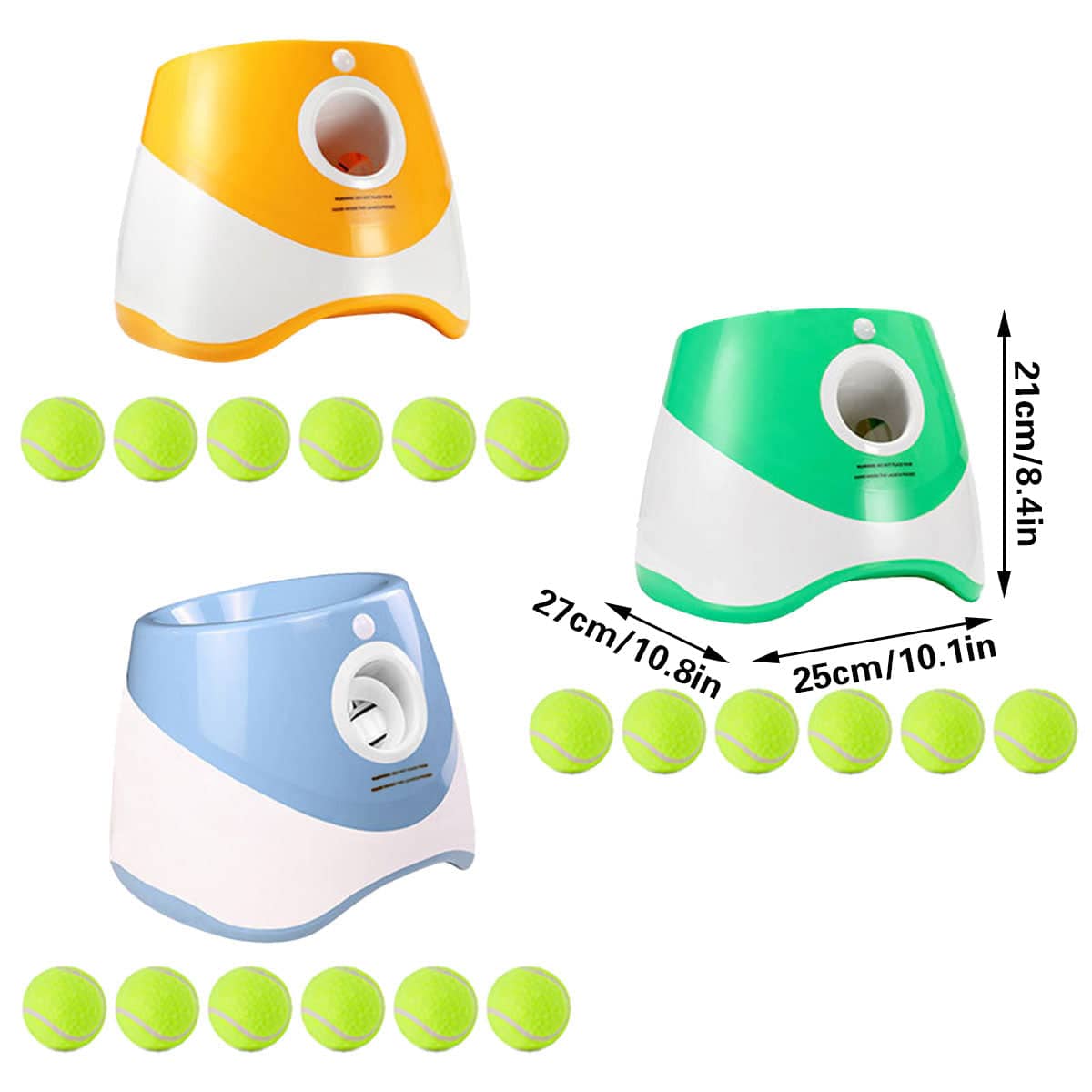 Automatic Dog Ball Thrower Elastic Launcher Interactive Play Toy - Green - view 4