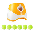 Automatic Dog Ball Thrower Elastic Launcher Interactive Play Toy - Orange