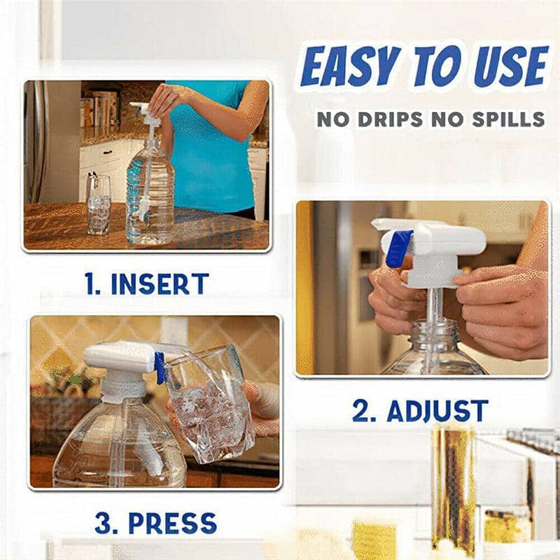 Automatic Drink Dispenser Tap for Water and Milk, Spill Proof - White, Single - view 4