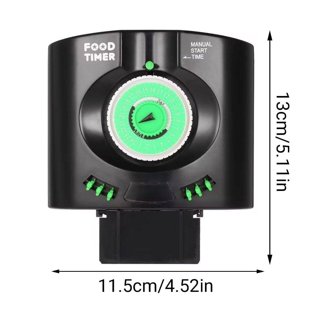 Automatic Fish Feeder for Aquariums with Timer - Black - view 3