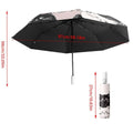 Automatic Folding Sun Umbrella - Black and White Cartoon Cat Design, UV Protection - view 3