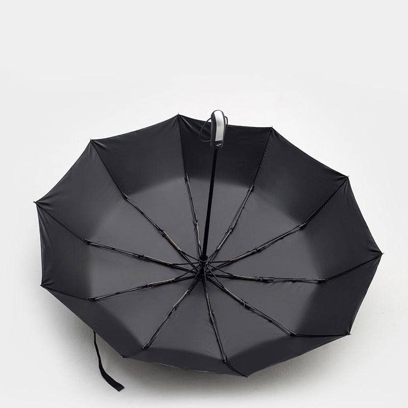 Automatic Folding Umbrella, 10 Rib Windproof - Navy - view 5